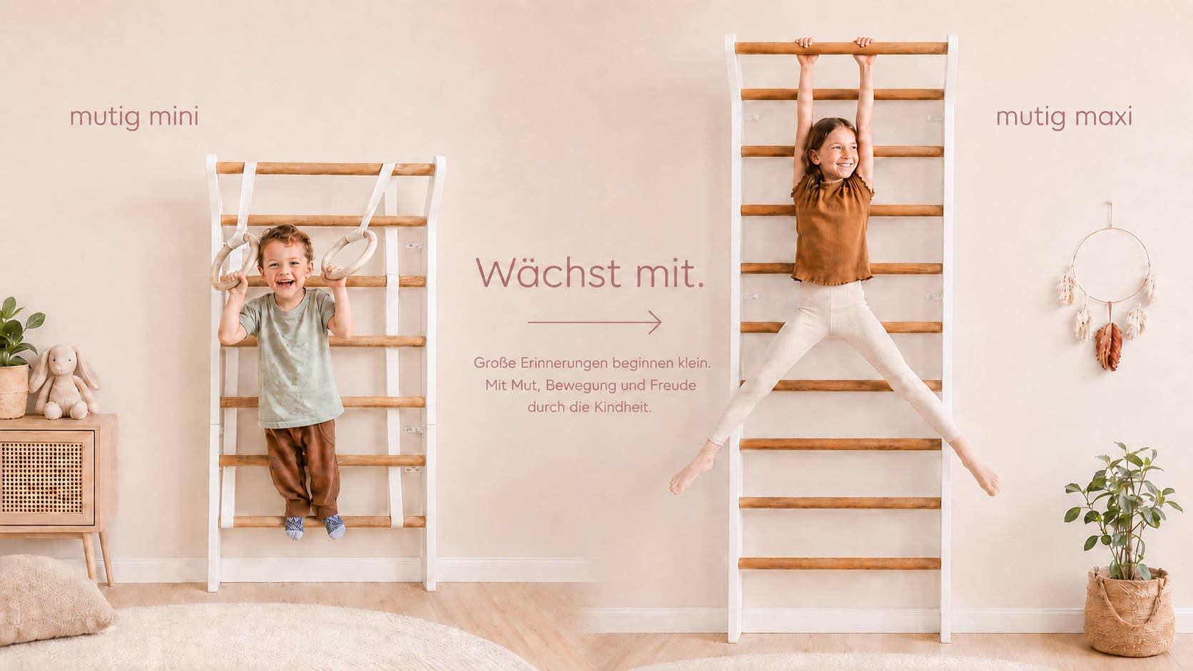 Sprossenwand Erweiterung stolz (mini -> maxi)